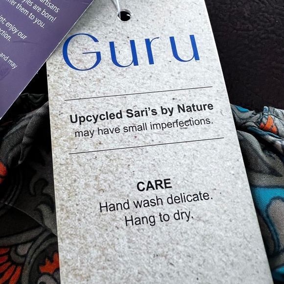 NEW 'Guru For Life' Silk Dress - Size M/L (Fits 8-10) - Picture 6 of 7